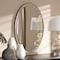 Baxton Studio Graca Modern Antique Silver Finished Oval Accent Wall Mirror 150-8893 - alternate 2